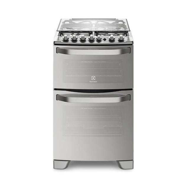 Cocina Electrolux 56cm Acero Doble Horno Electrica/Gas (56dxq)