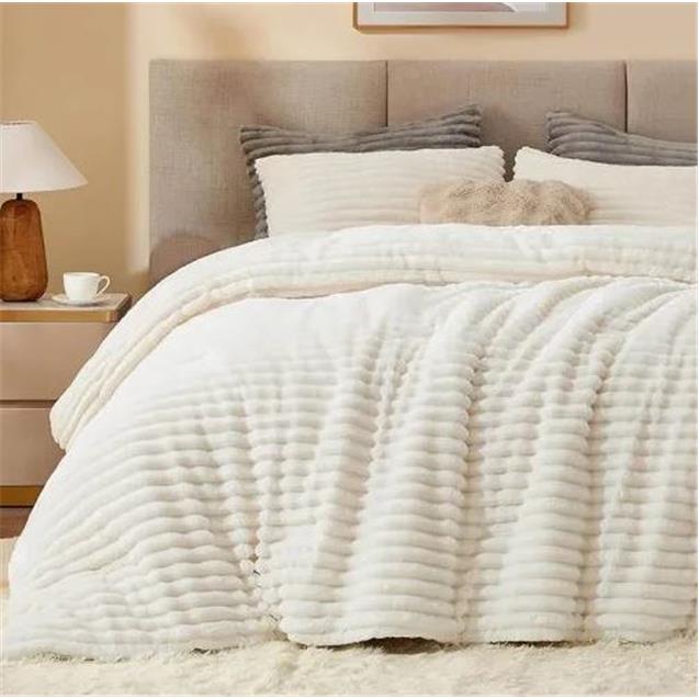 Acolchado Nordico Luxury Rib King Natural 280x230