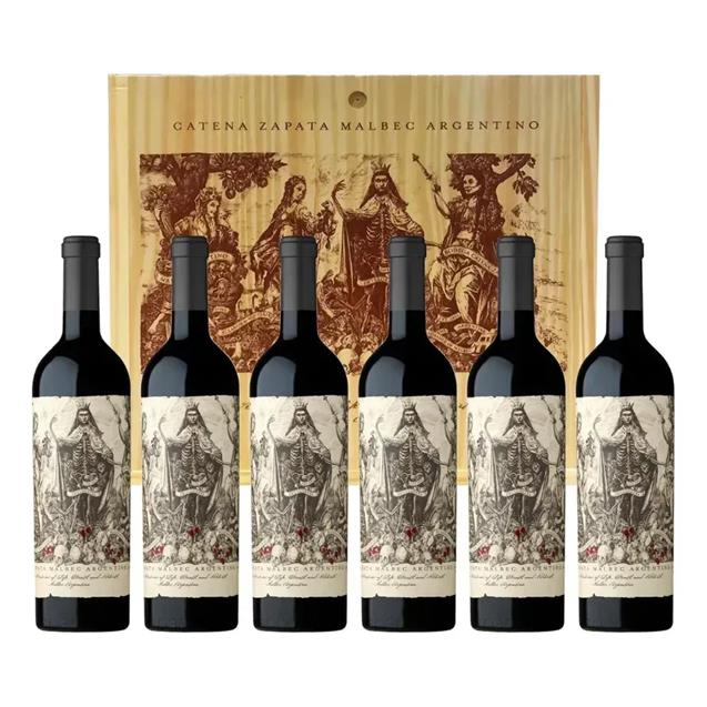 Caja Vino Catena Zapata Malbec Argentino 2023 X 6 Unidades 750cc