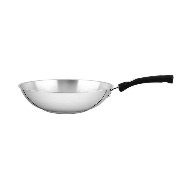 Wok Tramontina Astro Silicone Acero Inoxidable 28cm 3.3 Lts (62138-282)