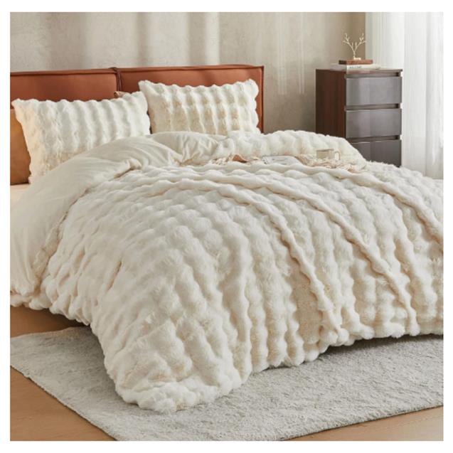Acolchado Nordico Luxury Bobble King Natural 280x230 C/Fundas De Almohadas